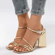 Strappy Block Heel Sandals - 2