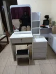 White Makeup Station Table - 1