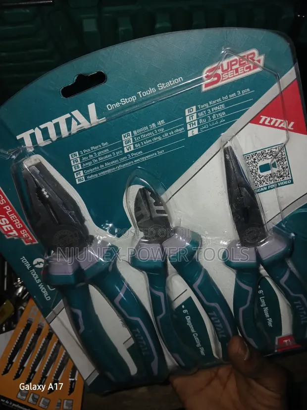 Total 3-Piece Pliers Set (Resembles THT1K0301) - 1