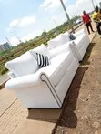 Kiti cha Loveseat Nyeupe cha Chesterfield cha Lyx (2-Seater) - 2