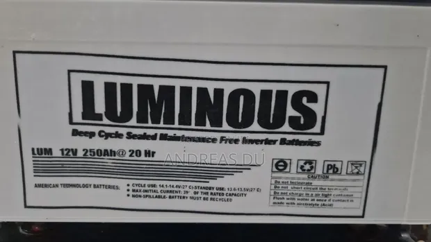 Used Luminous Battery 250Ah/12V - 1