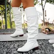 Bow Slouch Knee Boots - 4