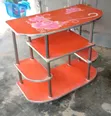 Kisimamio cha TV cha Mbao chenye Muundo wa Maua wa Kifahari - 2