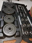 Set ya Dumbbell & Barbell ya Cast Iron ya Kilo 50 - Mpya Kabisa - 2