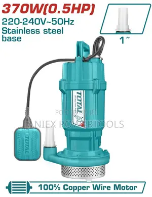 Total TWP63706 Submersible Clean Water Pump 370W (0.5HP) 17M
