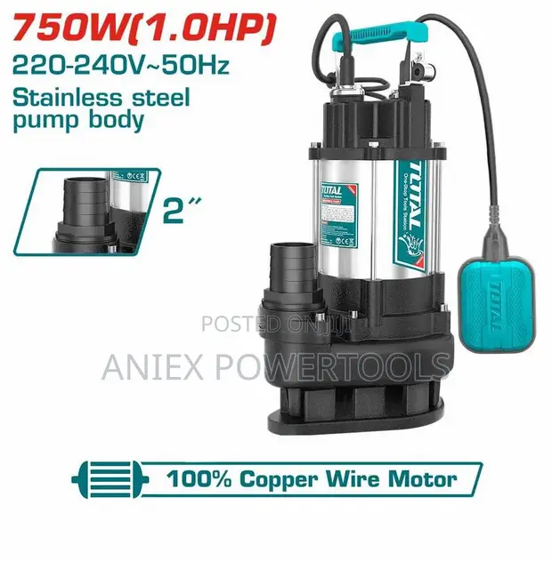 TWP775016 Sewage Submersible Pump 750W (1.0HP) 13M - 1