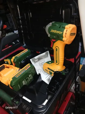 Yellow Jadever Cordless Impact Wrench & Driver Kit (20V Brushless)