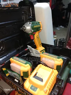 Yellow Jadever Cordless Impact Wrench & Driver Kit (20V Brushless)