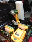 Yellow Jadever Cordless Impact Wrench & Driver Kit (20V Brushless) - 2