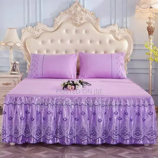 Luxurious Ruffled Bed Skirt Set - 1