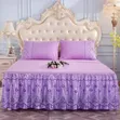 Luxurious Ruffled Bed Skirt Set - 1