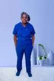 Escada Royal Blue Nurse Scrubs - Mpya Kabisa - 1