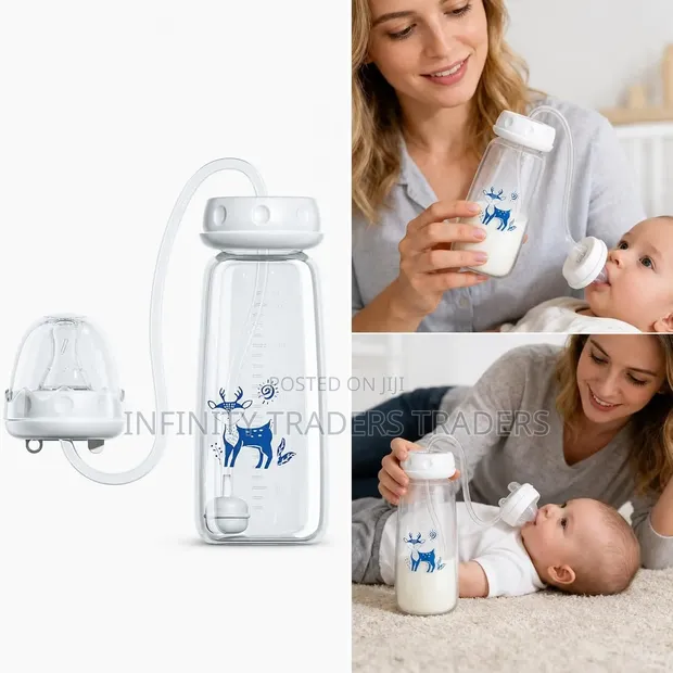 Baby Hands-Free Feeding Bottle - 1