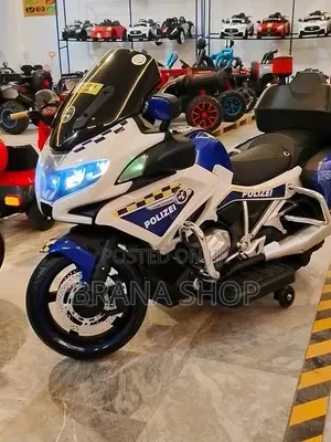 Pikipiki ya Kielektroniki ya Polisi ya Watoto 24V yenye Magurudumu ya Mpira na Muziki