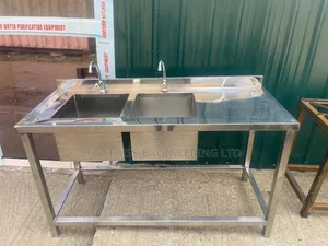 Brand New Stainless Steel Two-Compartment Commercial Sink