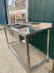 Brand New Stainless Steel Two-Compartment Commercial Sink - 3