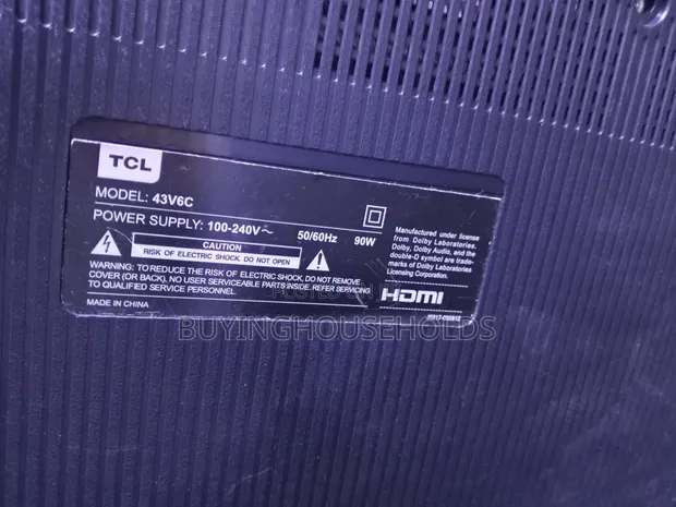 TCL 43" Google TV (Model 43V6D) - 1