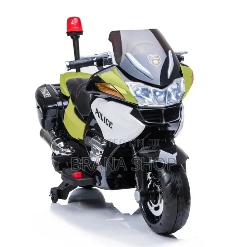 Deluxe Police Officer 24V Kids Ride-on Motorcycle - 1