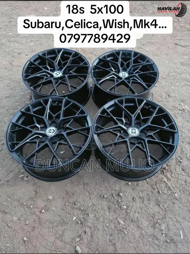 18 Inch Alloy Rims (5x100) for Subaru, Mk4, Wish, Celica - 1