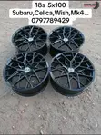 Rims za Alloy 18 Inch (5x100) kwa Subaru, Mk4, Wish, Celica - 1
