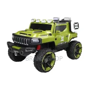 Deluxe Green 24V Hummer Jeep - Mtindo wa 4x4 na Bluetooth