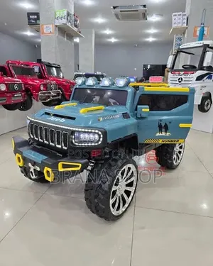 Hummer Jeep ya Watoto ya Bluu 24V 4x4