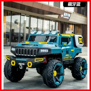 Hummer ya Kisasa ya Bluu ya Watoto 24V na Matairi ya Mpira na Bluetooth