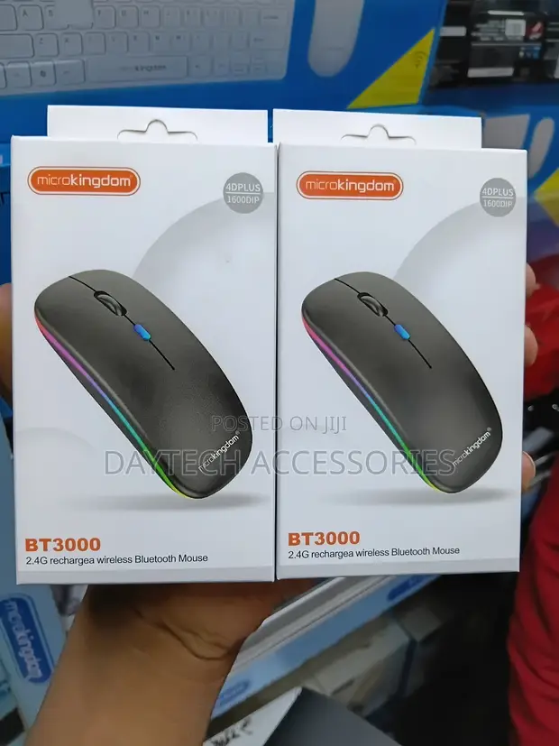 Microkingdom Panya ya Optical ya Kuchajiwa na RGB (Bluetooth + 2.4G) - 1