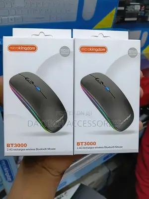 Microkingdom Panya ya Optical ya Kuchajiwa na RGB (Bluetooth + 2.4G)