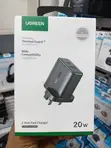 UGREEN 20W USB-C PD & USB-A Wall Charger - Nyeusi - 1