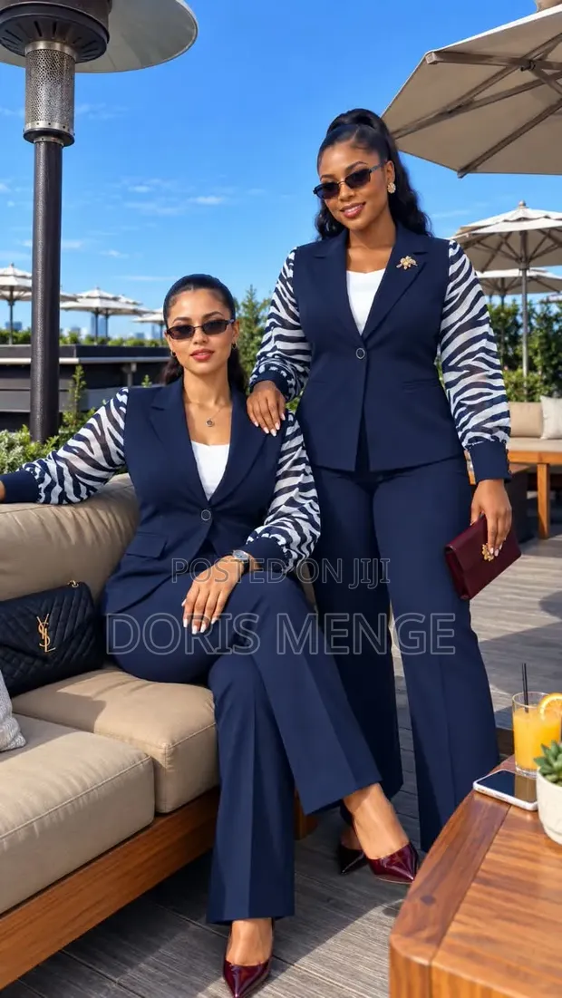 Sem-Turkey Ladies 2-Piece Trouser Suit - 1