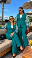 Sem-Turkey Ladies 2-Piece Trouser Suit - 2