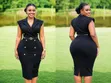 Zara Gauni Nyeusi la Kipekee la Pencil - 2