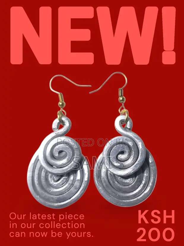 SKG Kenya Handcrafted Silver Earrings - 1