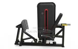 Merc Pro-Series Commercial Seated Leg Press Machine - Black/Red