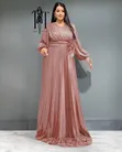 Long Maxi Dress - Multi-Color - 4