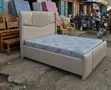 Kitanda cha Kisasa cha Beige Super King - 2