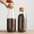 Airtight Glass Bottle with Bamboo Cork - 1
