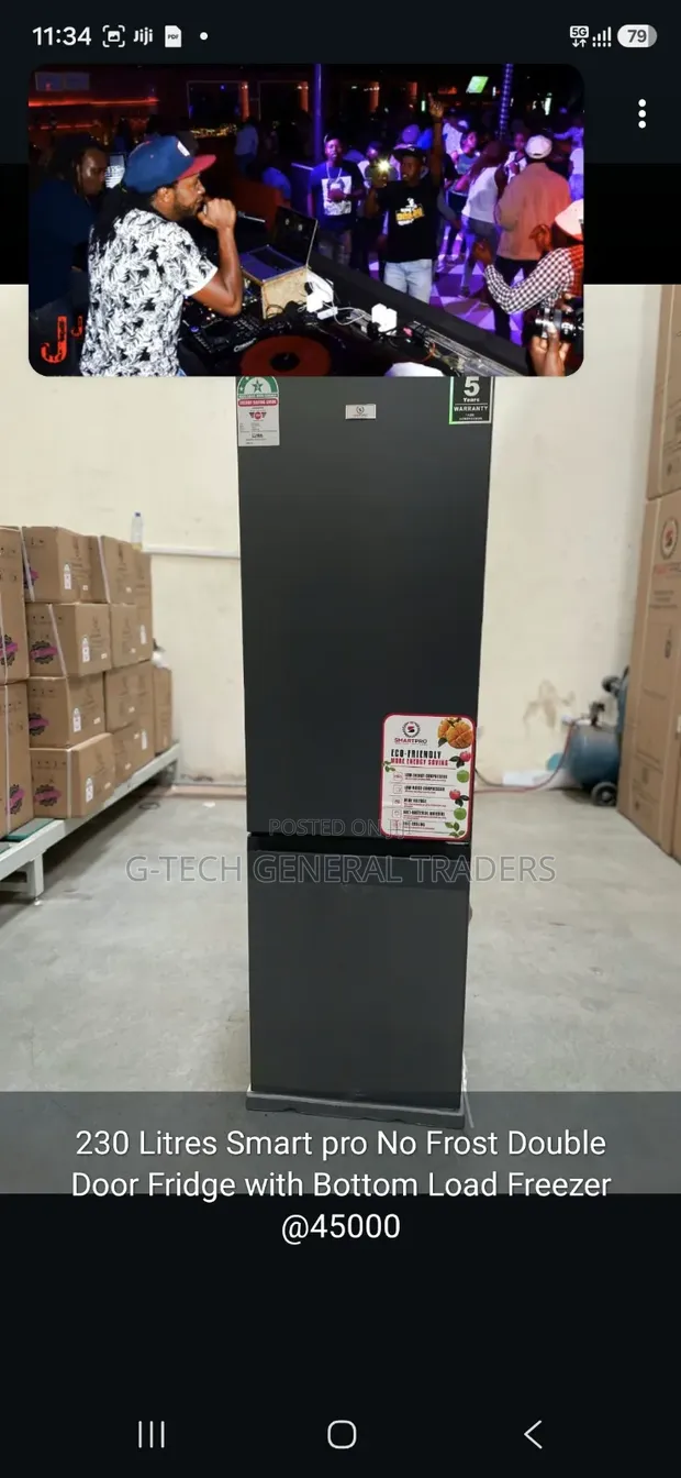 Friji la 230L Smart Pro No Frost Double Door na Freezer Chini - 1