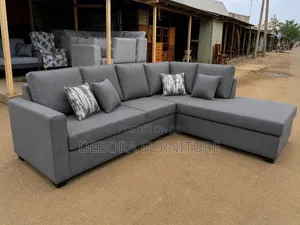 Brand New Modern L-Shaped Sectional Sofa with Chaise - Grey