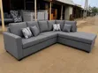 Brand New Modern L-Shaped Sectional Sofa with Chaise - Grey - 1