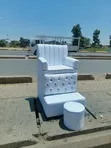 Space-Saving Single Pedicure Seat - Cost-Friendly - 2