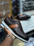 Timberland Viatu vya Wanaume vya Kahawia vya Ngozi vya Smart Casual - 1