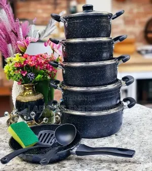 14-Piece JP Non-Stick Cookware Set - Modern Kitchen Essential