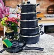 14-Piece JP Non-Stick Cookware Set - Modern Kitchen Essential - 2