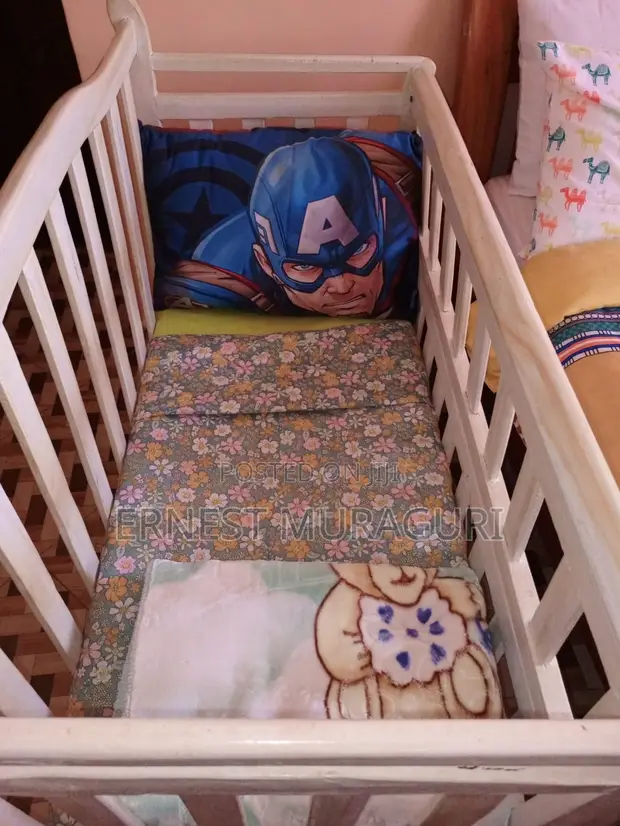 Baby Cot with Mattress - 1