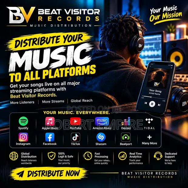 Music Distribution Services - Worldwide Streaming - 1