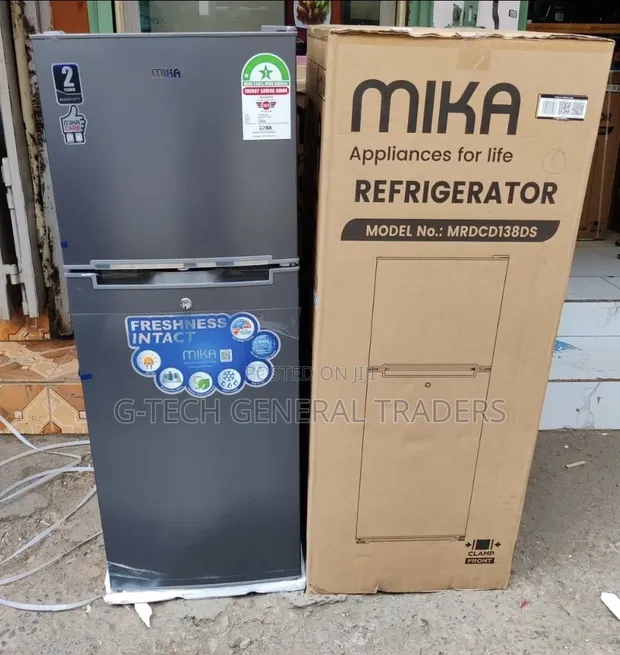 Mika 138L Double Door Refrigerator (Model MRDCD138DS) - 1
