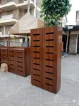 Premium Wooden Shoe Rack - 4 Shelves, Brown - 2