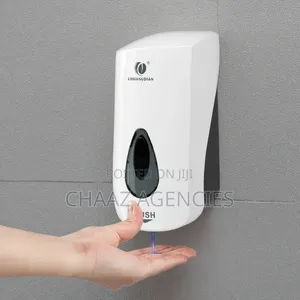Kituo cha Sabuni cha Mwongozo - Plastiki Nyeupe